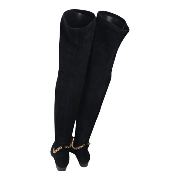 Stella Luna Over the Knee Suede Boots - Picture 4 of 11